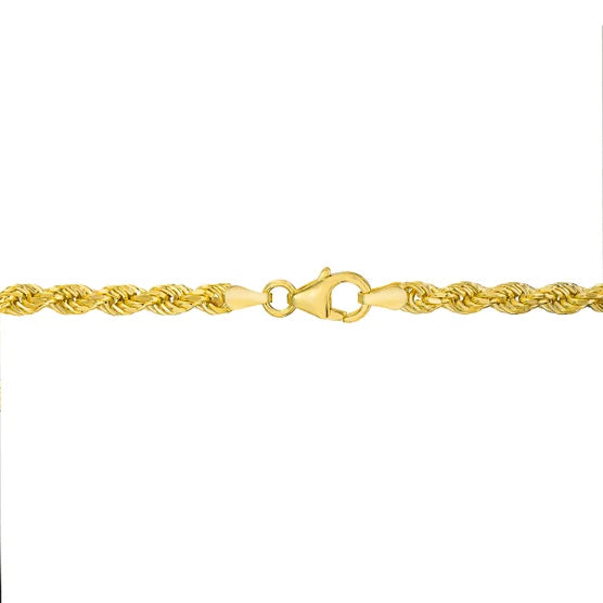 14kt Yellow Gold Rope Chain Bracelet
