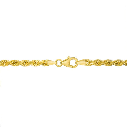 14kt Yellow Gold Rope Chain Bracelet