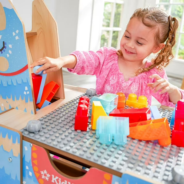 Llama Pinata Building Bricks Table with 50 Blocks
