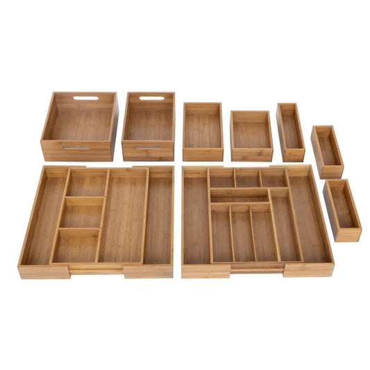 Classics 9-piece Bamboo Organizer Starter Set