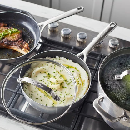 GreenPan GP5 Vista 5-ply Stainless Steel Ceramic Nonstick 12-piece Cookware Set