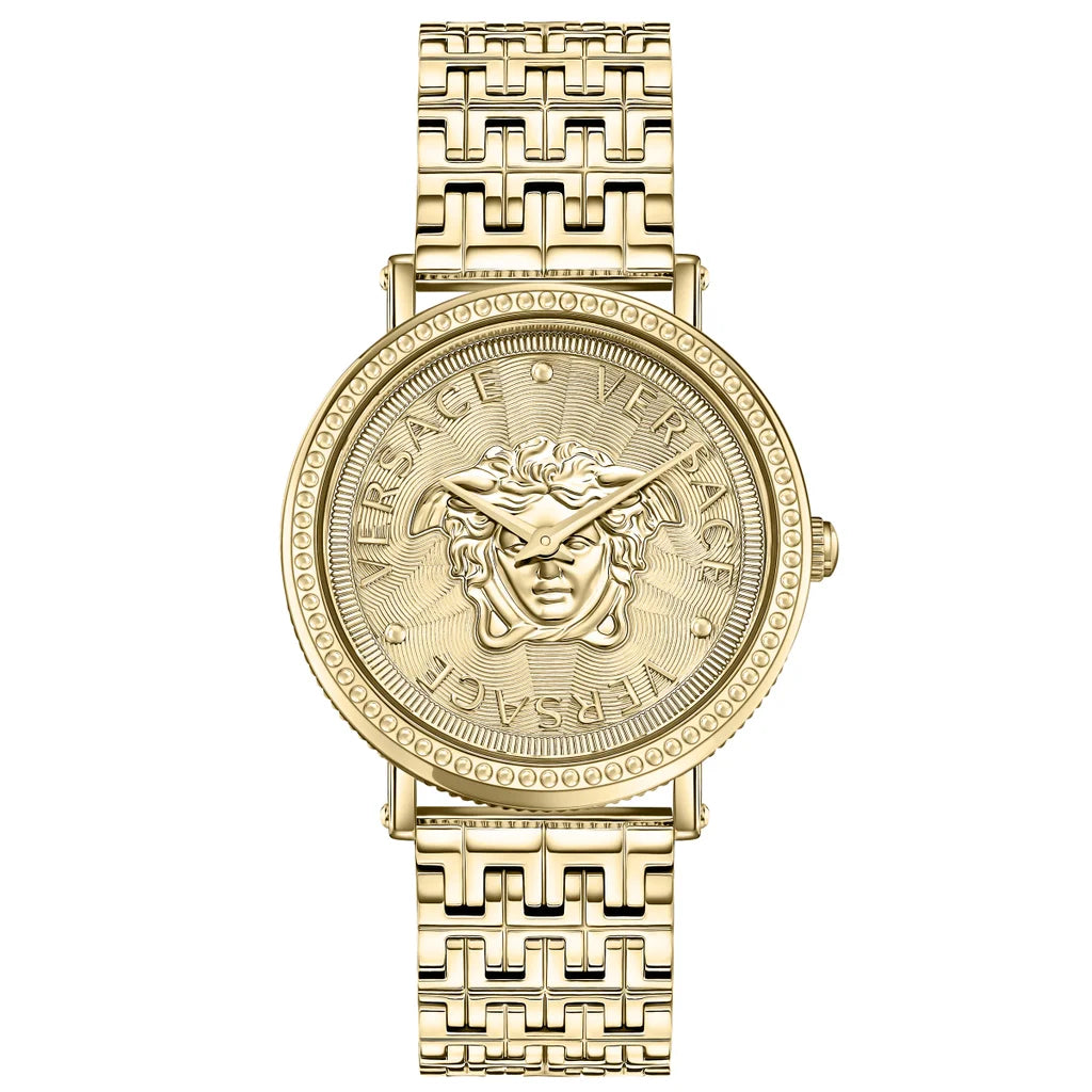 V-Dollar Gold Tone Stainless Steel Swiss Women's Quartz Watch