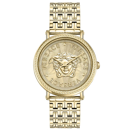V-Dollar Gold Tone Stainless Steel Swiss Women's Quartz Watch