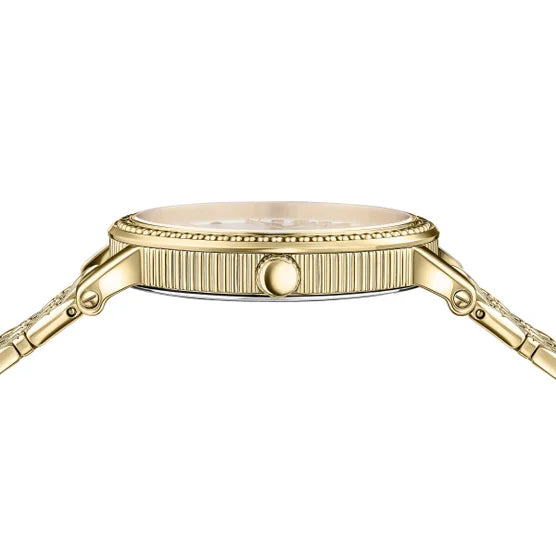 V-Dollar Gold Tone Stainless Steel Swiss Women's Quartz Watch