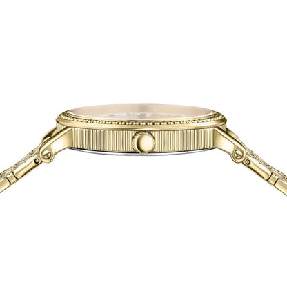 V-Dollar Gold Tone Stainless Steel Swiss Women's Quartz Watch