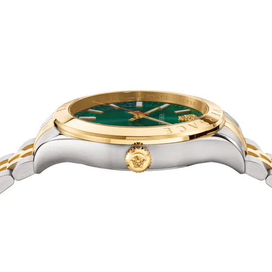 Hellenyium Green Sunray Dial Quartz Men's Watch, 42mm
