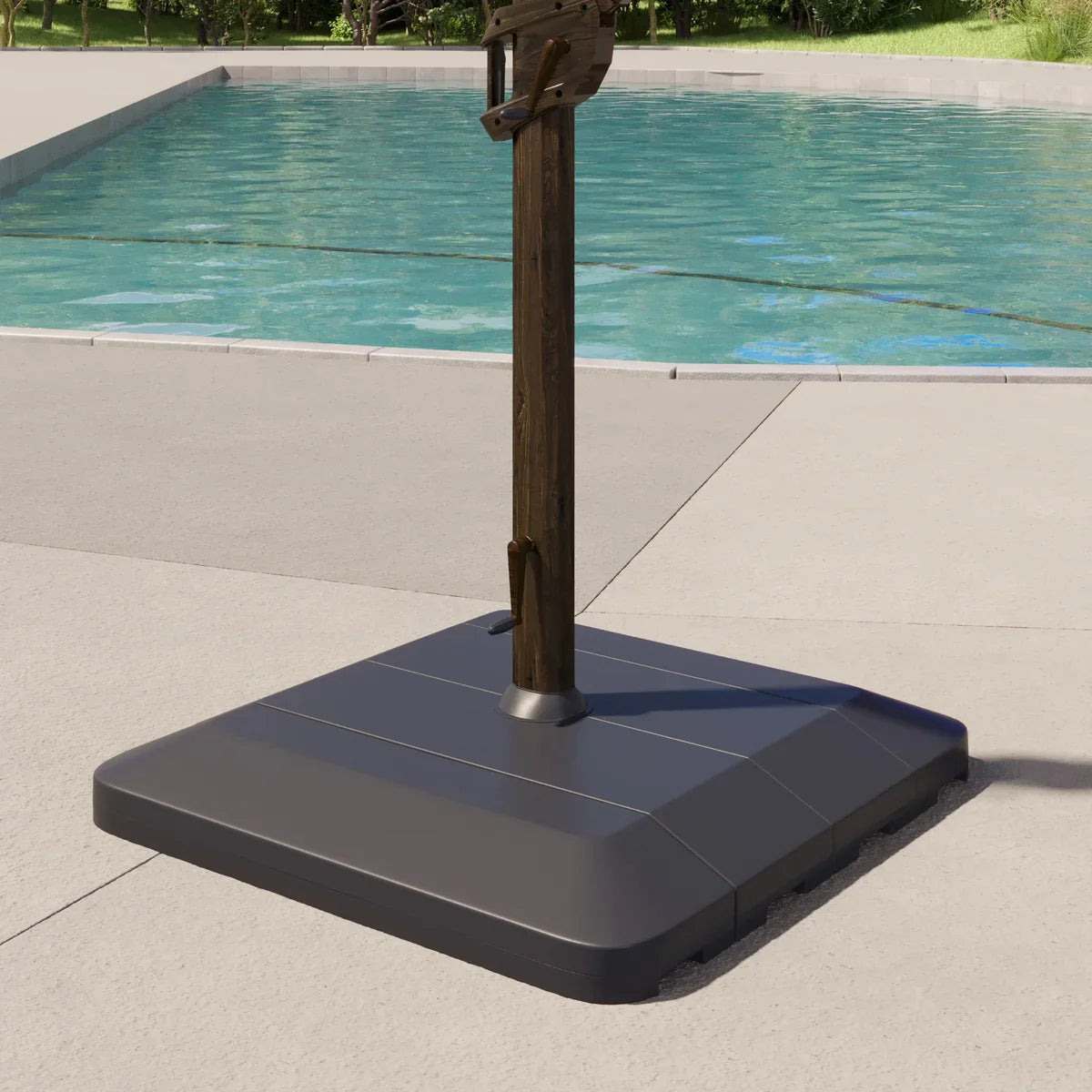 Seasons Sentry 13ft. Round Woodgrain Aluminum Cantilever Umbrella