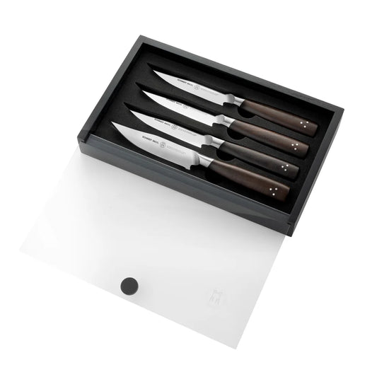 Cutlery Delta Series Acacia Wood 4-pack Steak Knife Set