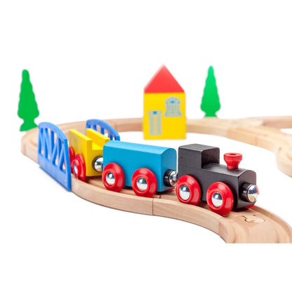 40 Piece Wooden Train Set