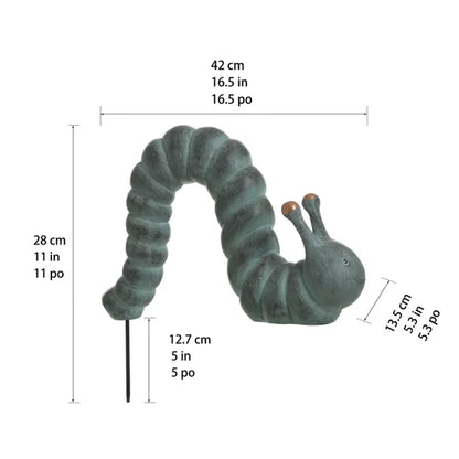 Caterpillar Garden Statue