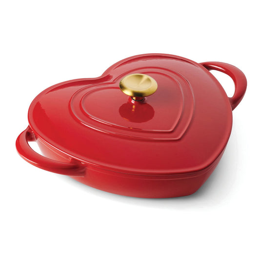 Tramontina 3-Quart Heart Shape Enameled Cast Iron Dutch Oven