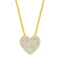 0.28 ctw VS2 Clarity, I Color Diamond 14kt Yellow Gold Heart Pendant