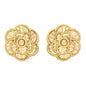 14kt Yellow Gold Rose Stud Earrings