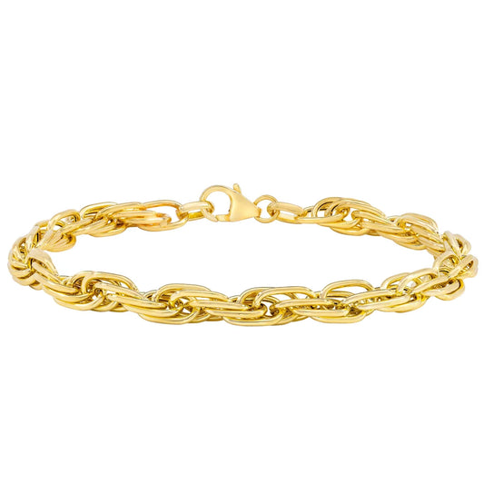 14kt Yellow Gold Multi Link Twist Bracelet