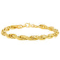 14kt Yellow Gold Multi Link Twist Bracelet