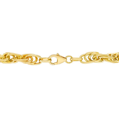 14kt Yellow Gold Multi Link Twist Bracelet