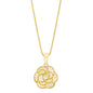 14kt Yellow Gold Rose Pendant
