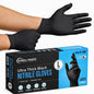 Simpli-Magic Industrial Black Nitrile Gloves, 1000-Count - M, L & XL