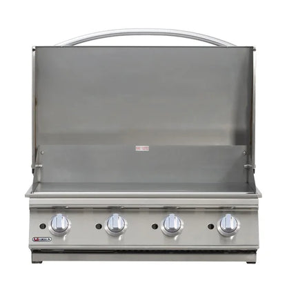 30" Commercial 4-burner Drop-in Griddle, Natural Gas