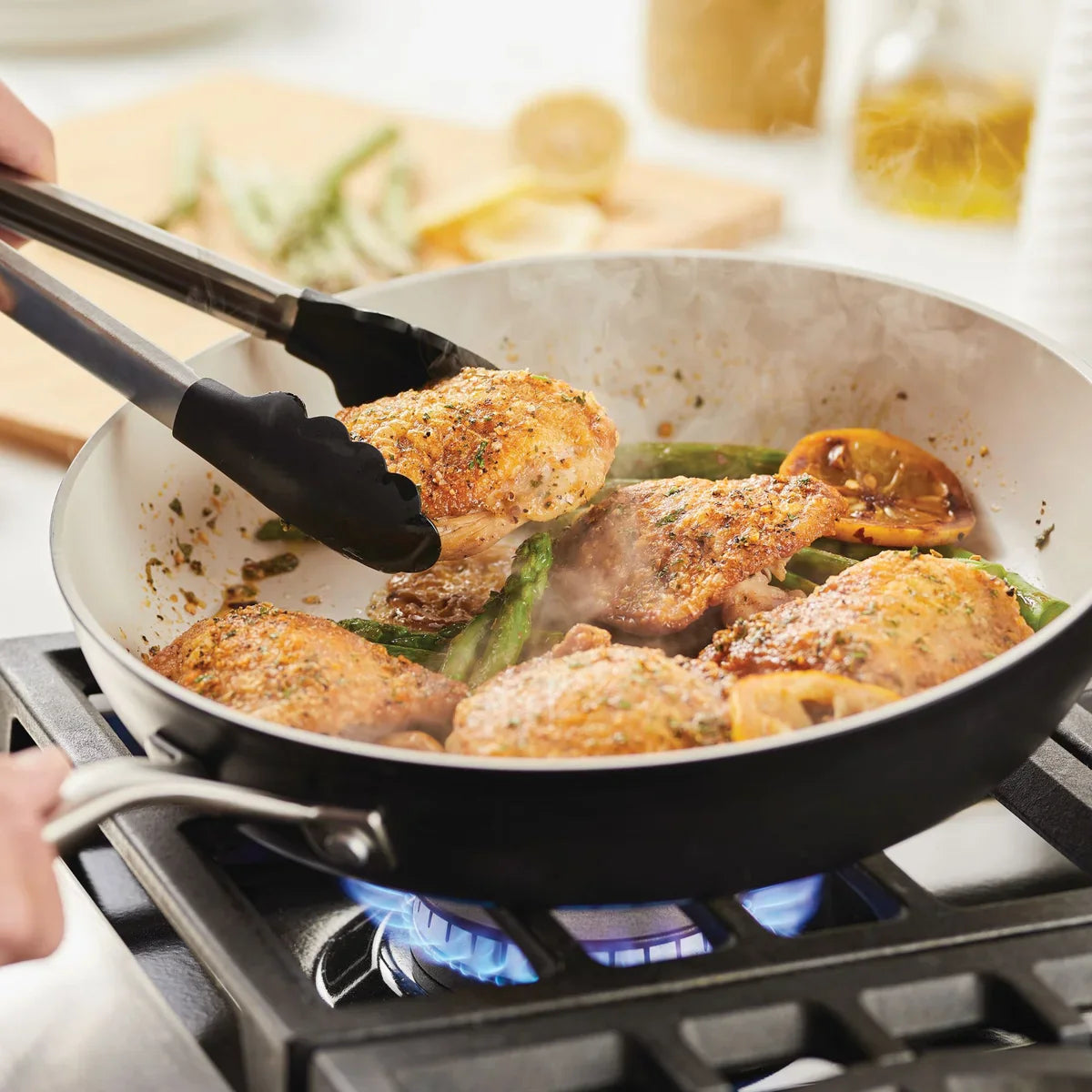 12-piece Hard Anodized Ceramic Non-Stick Cookware Set