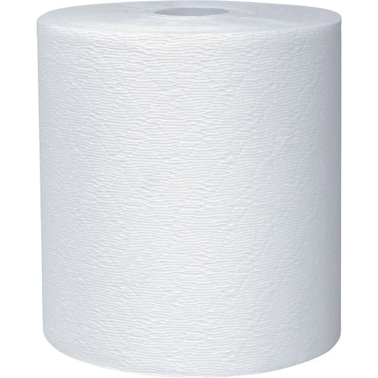 Kleenex Hard Roll Paper Towels, 1-Ply, White, 600 Feet per Roll, Pack of 6