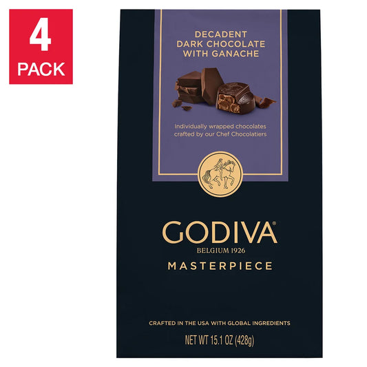 Masterpieces Dark Chocolate Ganache, 15.1 oz., 4-pack, 60.4 oz.