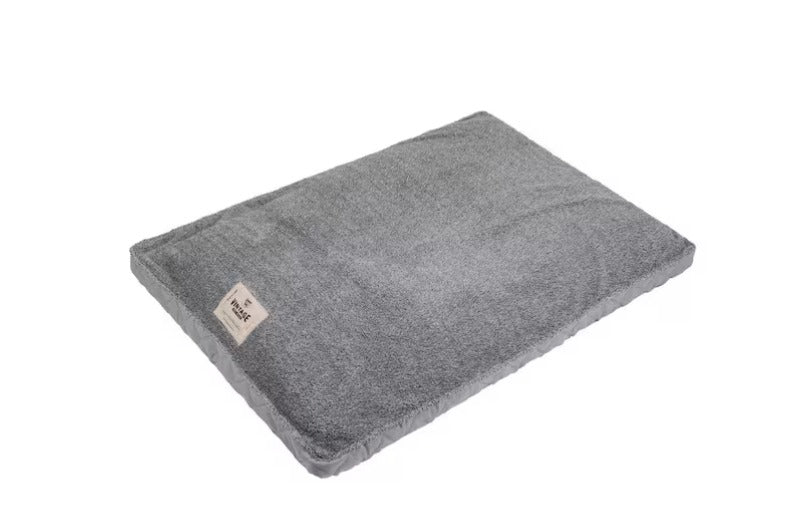 Large Microsuede 30 in. x 40 in. Pet Bed Gray