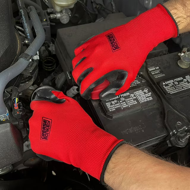 Nitrile-Coated Work Gloves (15 pk.) Large