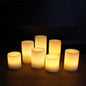 Flameless LED Wax Candles, 7 pc.