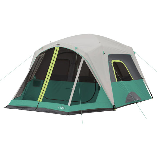 CORE 6-person Cabin Tent with Screenhouse