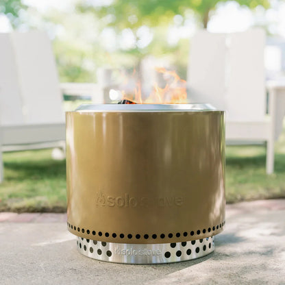 Solo Stove Bonfire 2.0 Metalic Bronze Wood Burning Fire Pit + Stand
