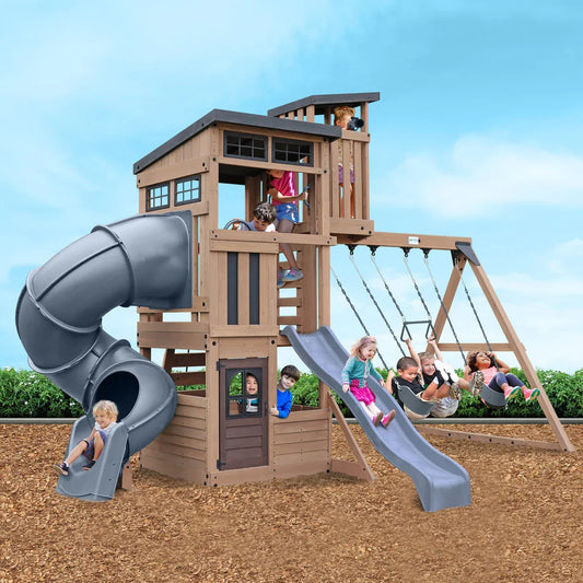 Gorilla Skyline Lookout Outdoor Swing Set - D.I.Y. or Installed