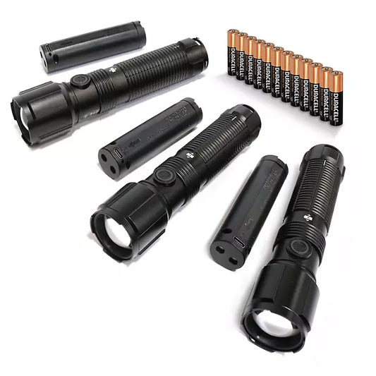 3-Piece 1700-Lumen Dual-Power LED Flashlight Set