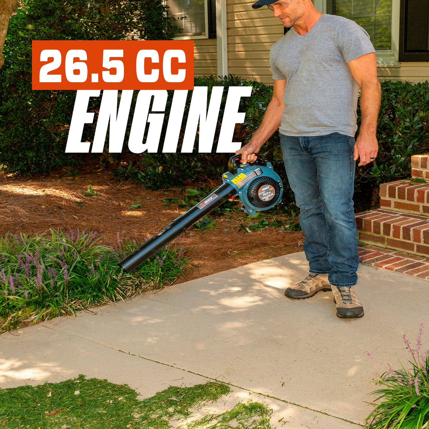 SENIX 4QL® 26.5cc 4-Cycle Gas Powered Handheld Leaf Blower