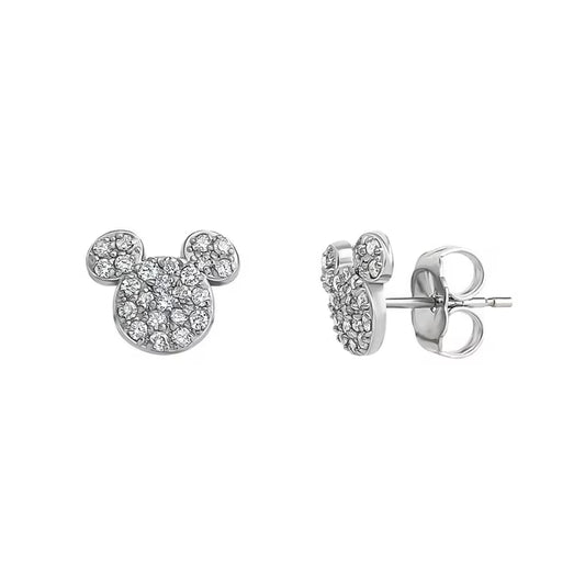 Disney Diamond Earrings in 14K White Gold