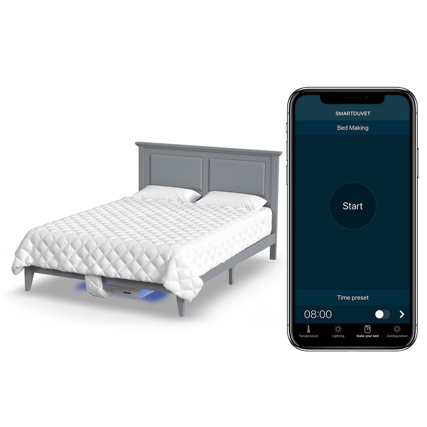 SmartDuvet - Self-Making Duvet with Heating & Cooling