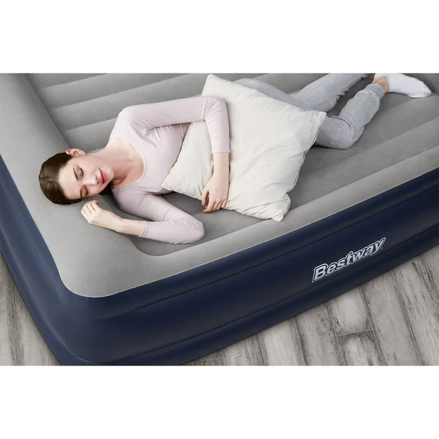 22" King Air Mattress w/ Pump and Antimicrobial Coat