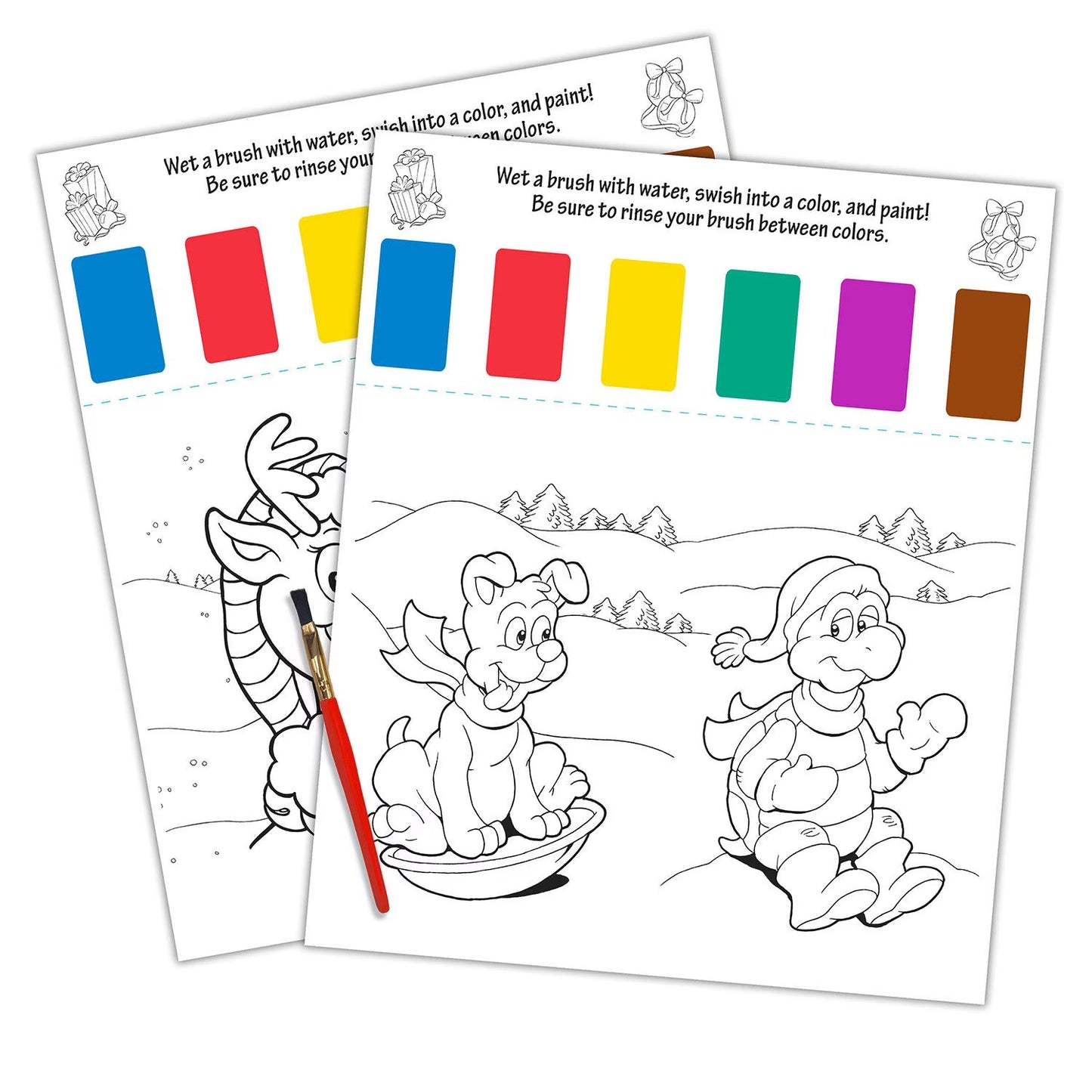 Bendon's Christmas Paint with Water Palette Activity Book