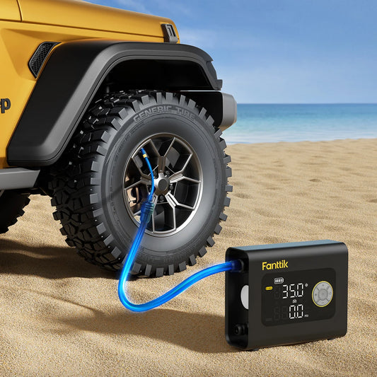 Paddle Board Pump with Light and Power Bank - Fanttik S300 Cross Portable Tire Inflator