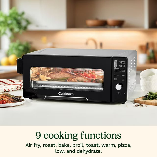 14-in-1 Space-Saving Digital Air Fryer Oven with 2-in-1 9"x13" Pan