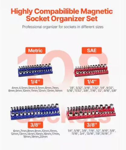 Magnetic Socket Organizer Set