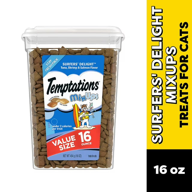 Cat Treats Variety Pack, 16 oz., 3 tubs