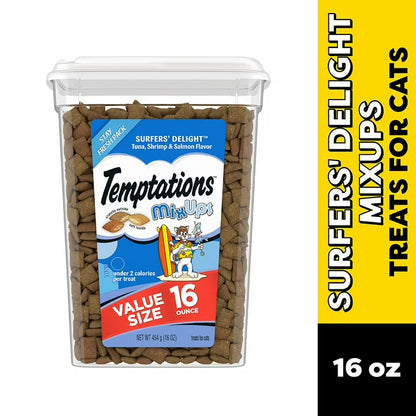 Cat Treats Variety Pack, 16 oz., 3 tubs