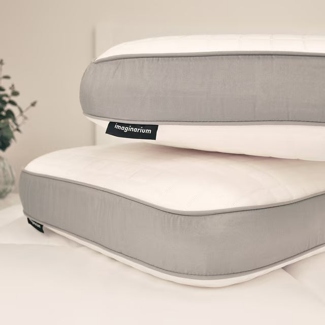 Luxury Resort Queen Memory Foam Pillow with Cooling Cover, Set of 2