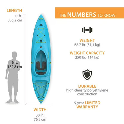 Emotion Cabrio 110 Glacier Blue Hybrid Kayak
