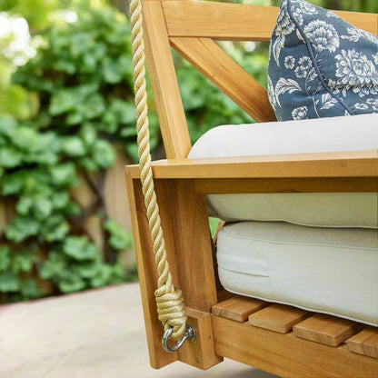 Modern Farmhouse Teak Daybed Swing