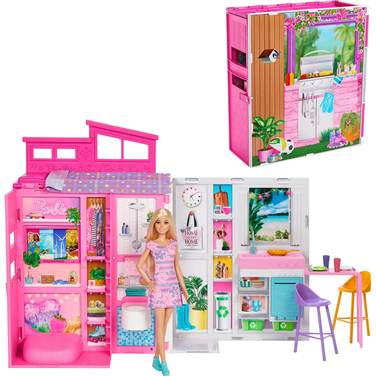 Barbie Getaway Doll House with Barbie Doll & Accessories