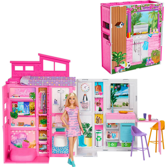 Barbie Getaway Doll House with Barbie Doll & Accessories
