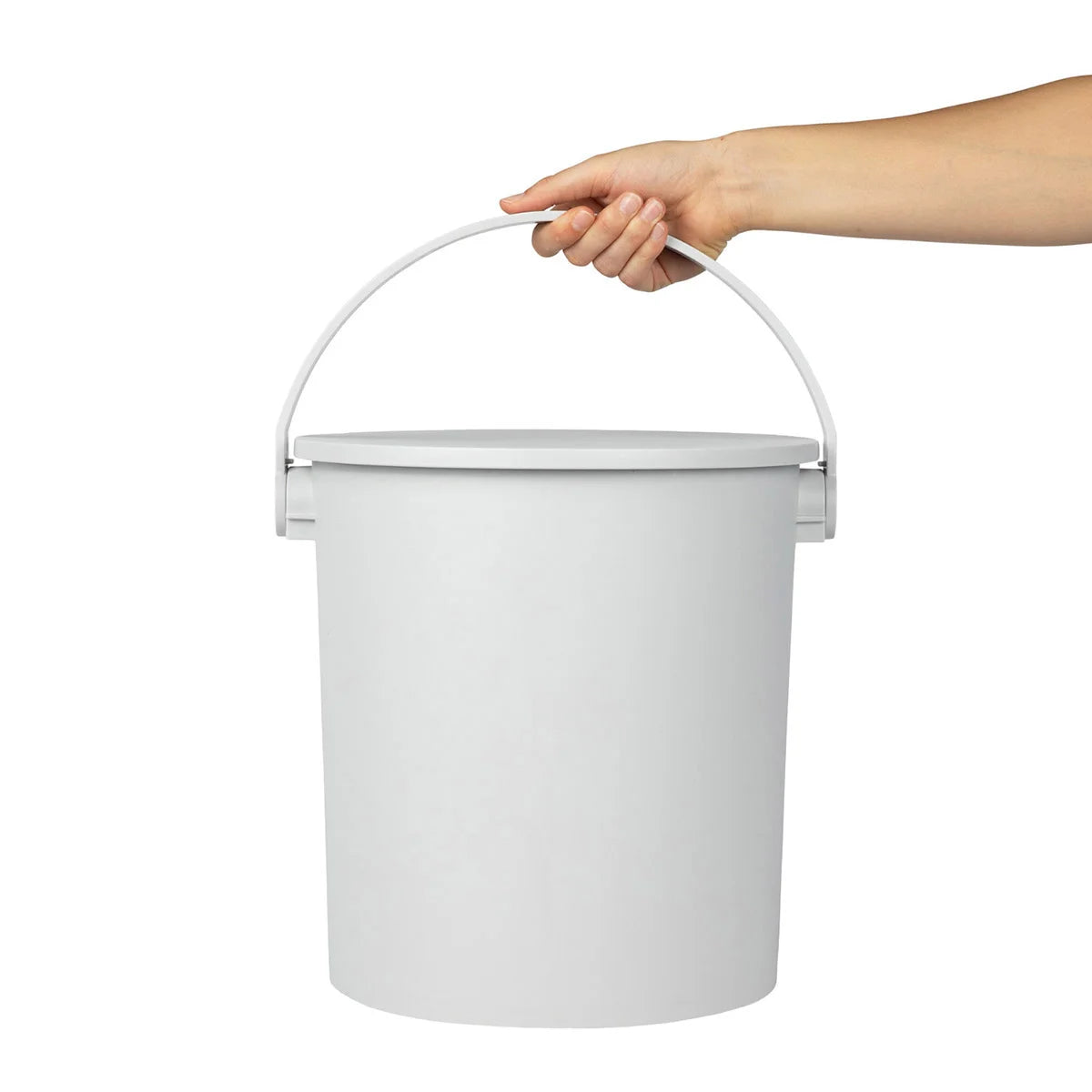4-Gallon Decorative Storage Bucket with Lid & Handle, 4-pack
