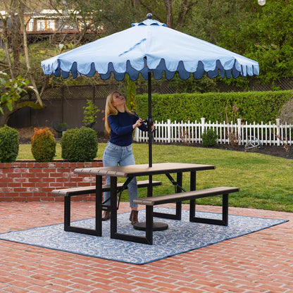 Lifetime Commercial 6 ft Folding Picnic Table with Bench Seating